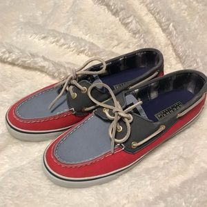 Blue and Red Sherry tennis shoes size 7.5
